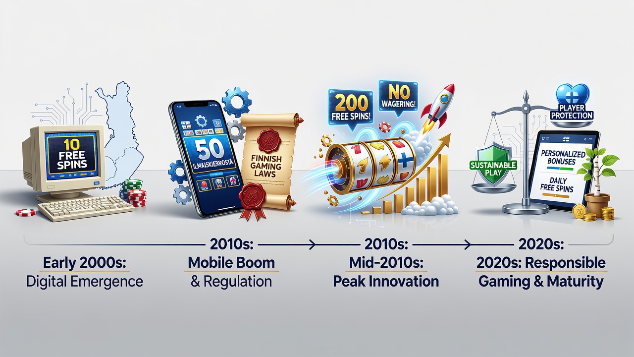Modern Finnish mobile casino interface displaying free spin rewards and transaction options